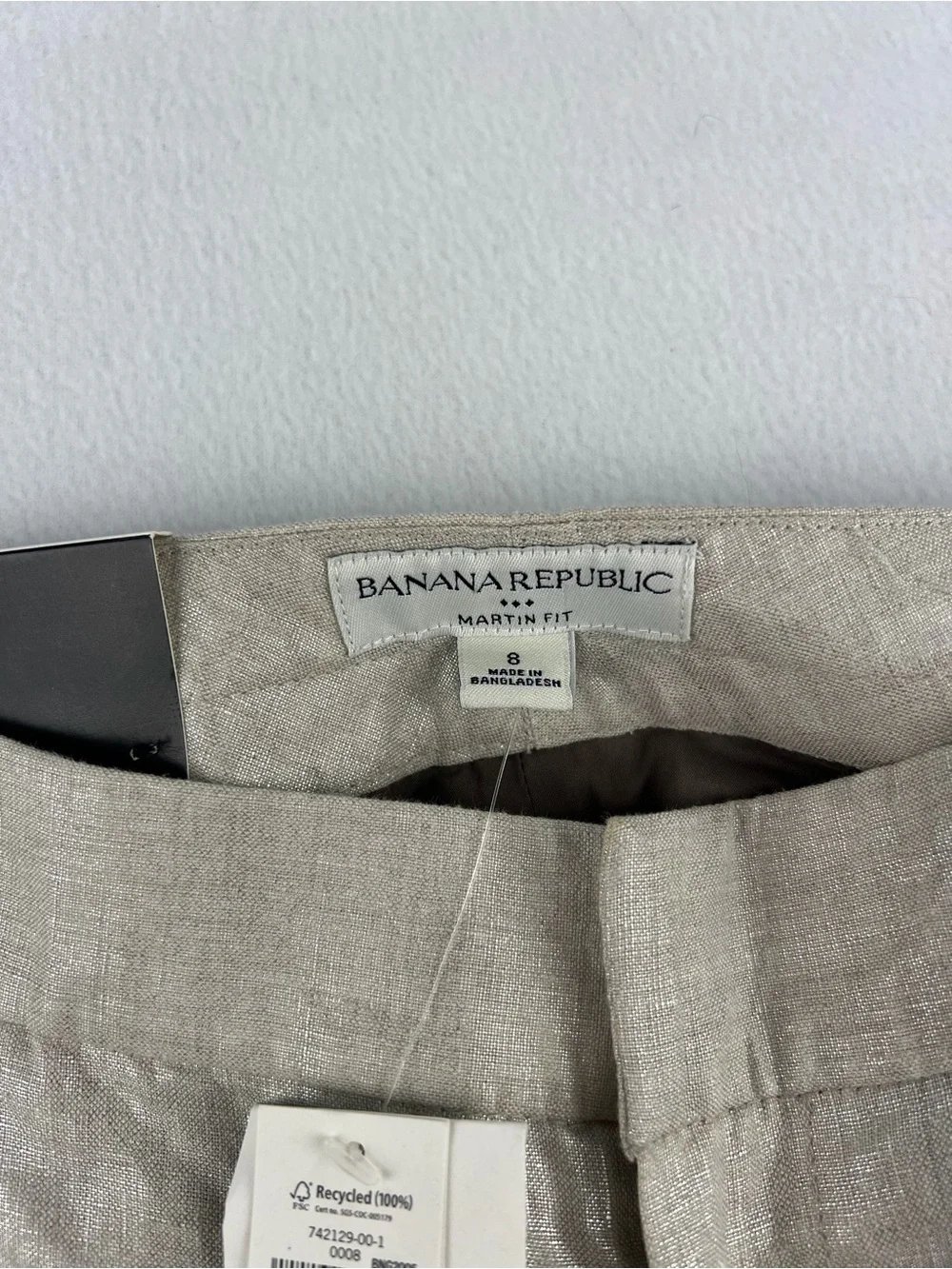 Banana Republic Linen-Blend Trousers - Light Taupe
